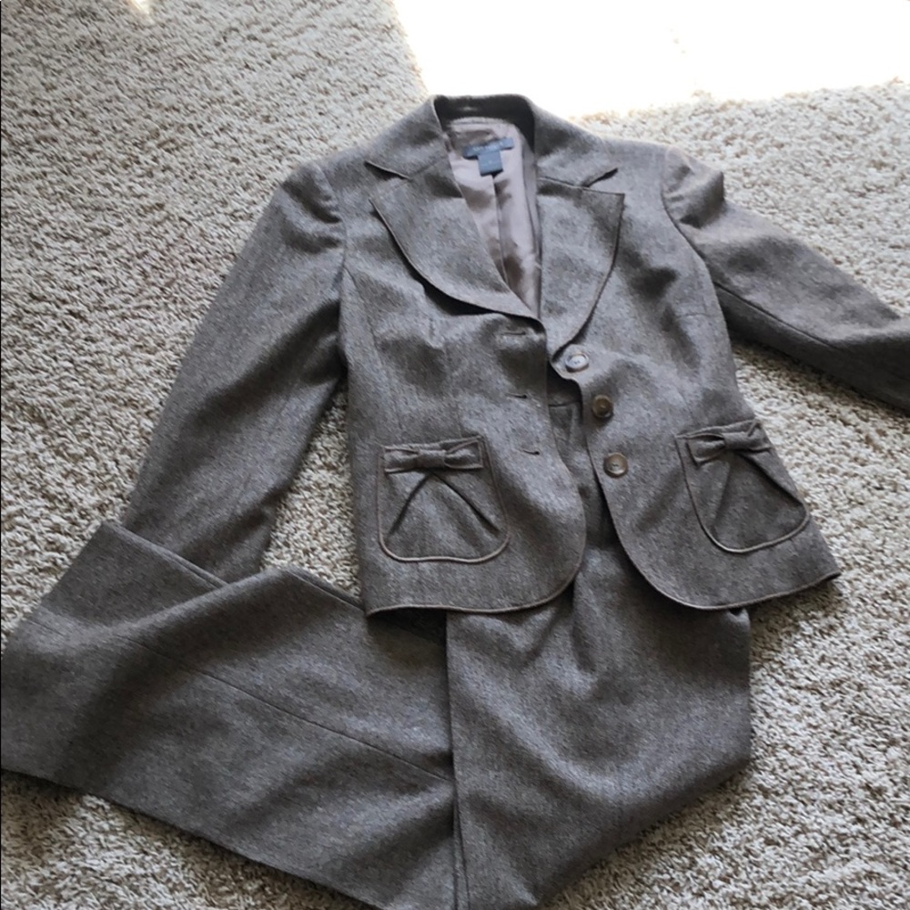 Brown suit